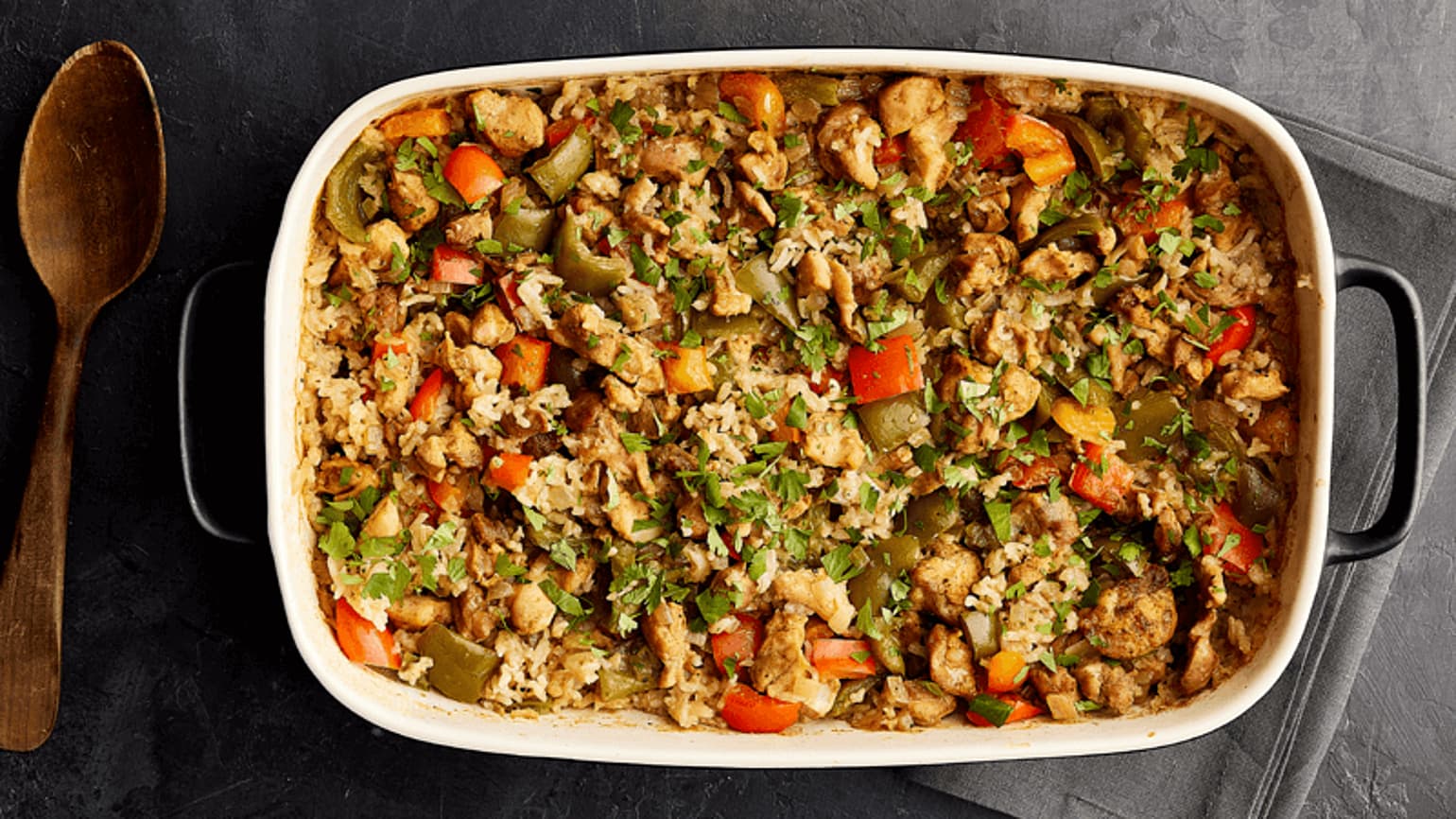 Chicken Fajita Rice Casserole Budget Recipes Old El Paso AU